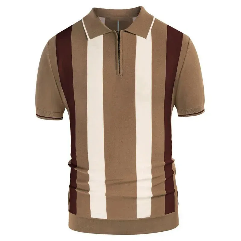 Men Classy stripped polo shirt and stripped button polo shirt