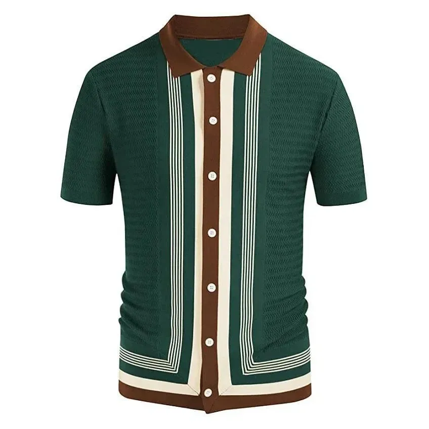 Men Classy stripped polo shirt and stripped button polo shirt