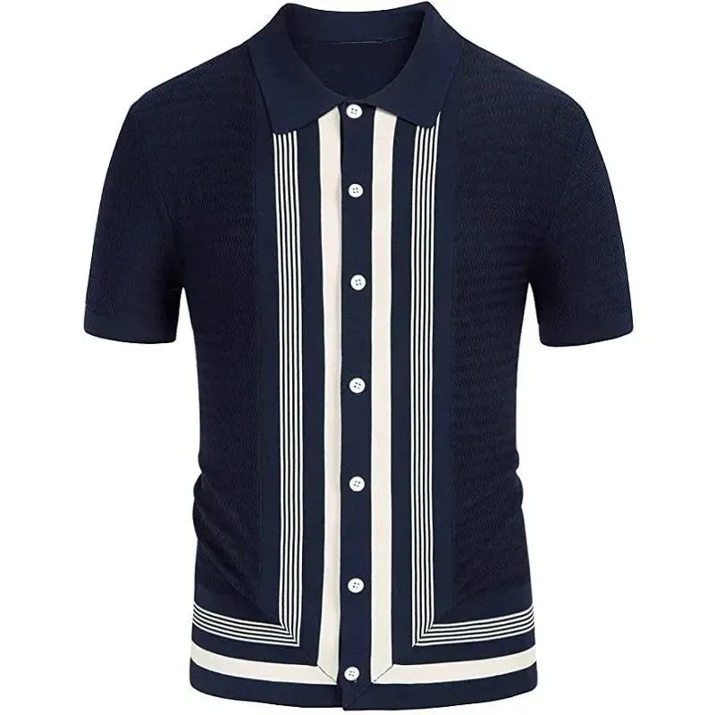 Men Classy stripped polo shirt and stripped button polo shirt