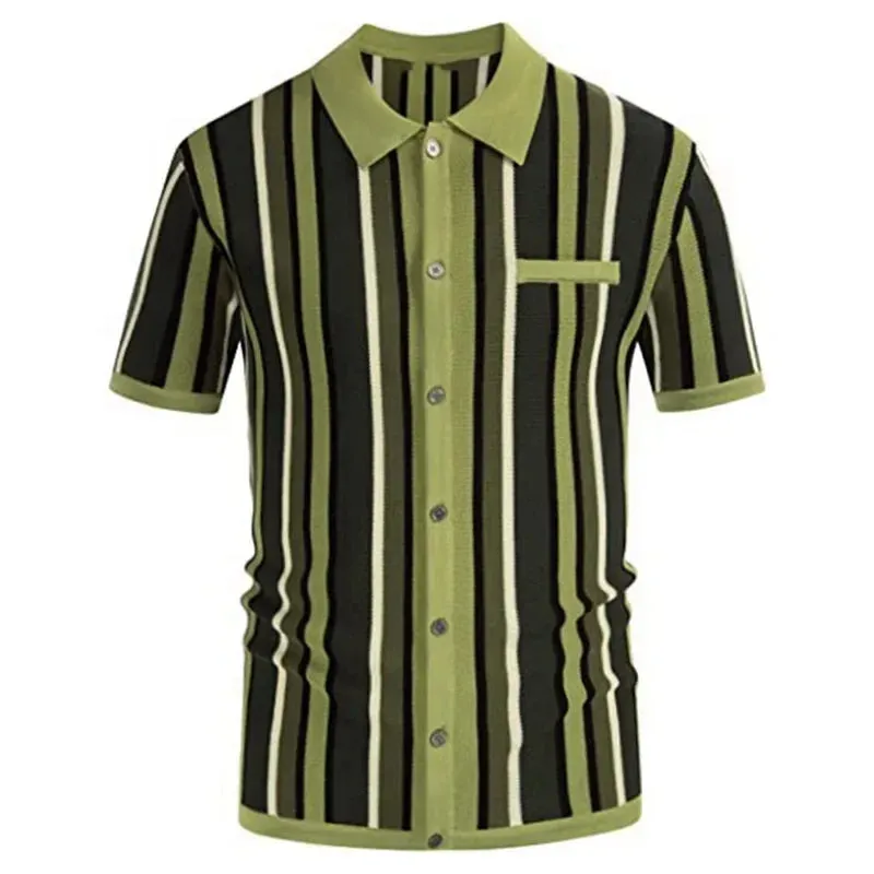 Men Classy stripped polo shirt and stripped button polo shirt