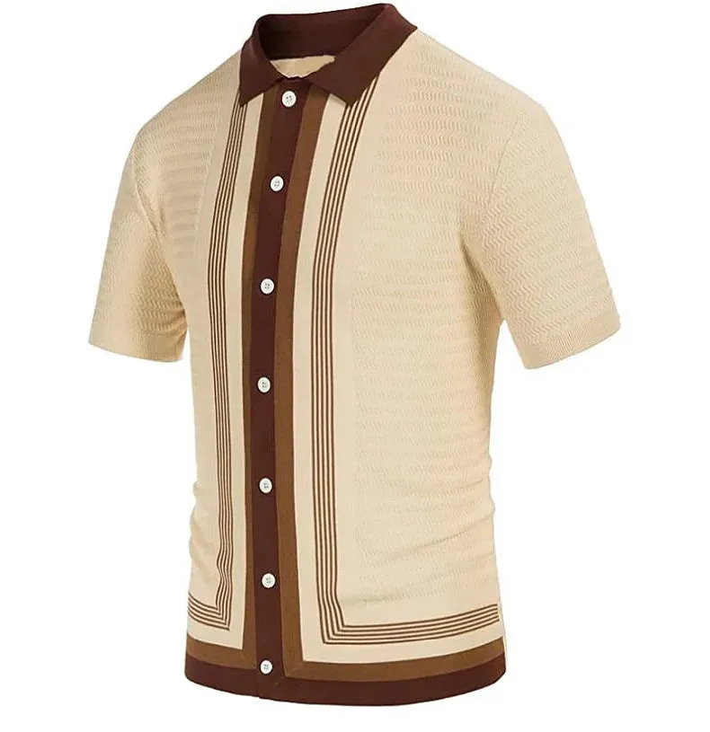 Men Classy stripped polo shirt and stripped button polo shirt