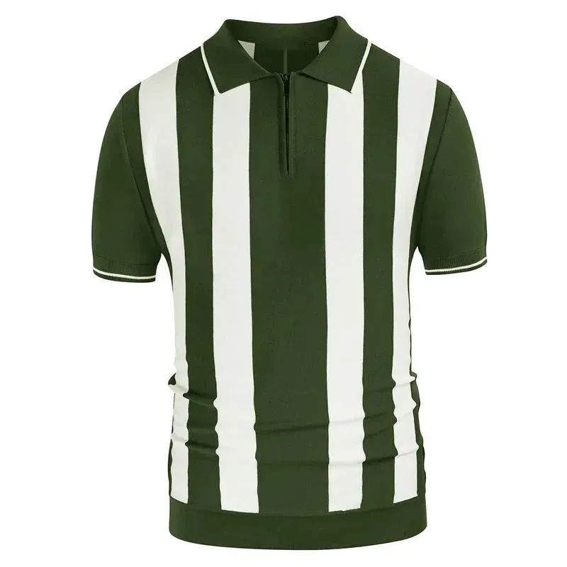 Men Classy stripped polo shirt and stripped button polo shirt
