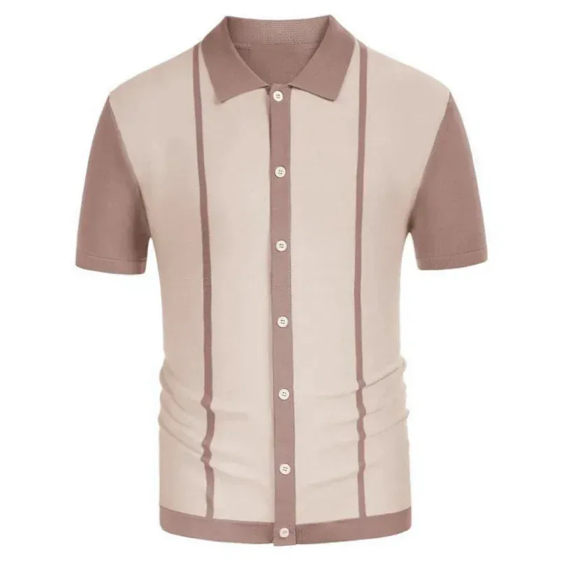 Men Classy stripped polo shirt and stripped button polo shirt