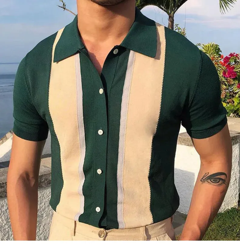 Men Classy stripped polo shirt and stripped button polo shirt