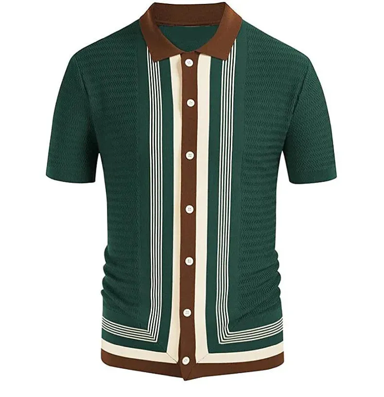 Men Classy stripped polo shirt and stripped button polo shirt