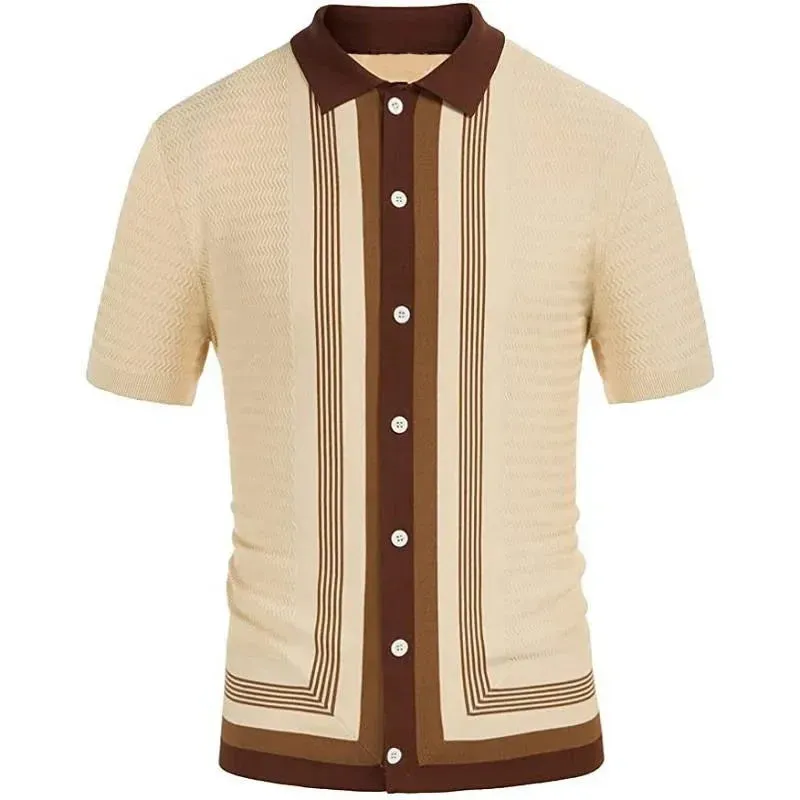 Men Classy stripped polo shirt and stripped button polo shirt