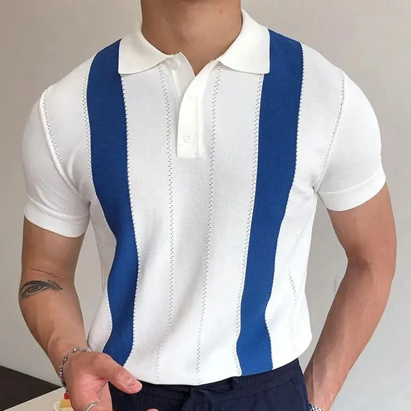 Men Classy stripped polo shirt and stripped button polo shirt