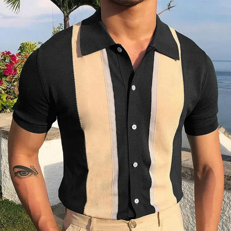 Men Classy stripped polo shirt and stripped button polo shirt