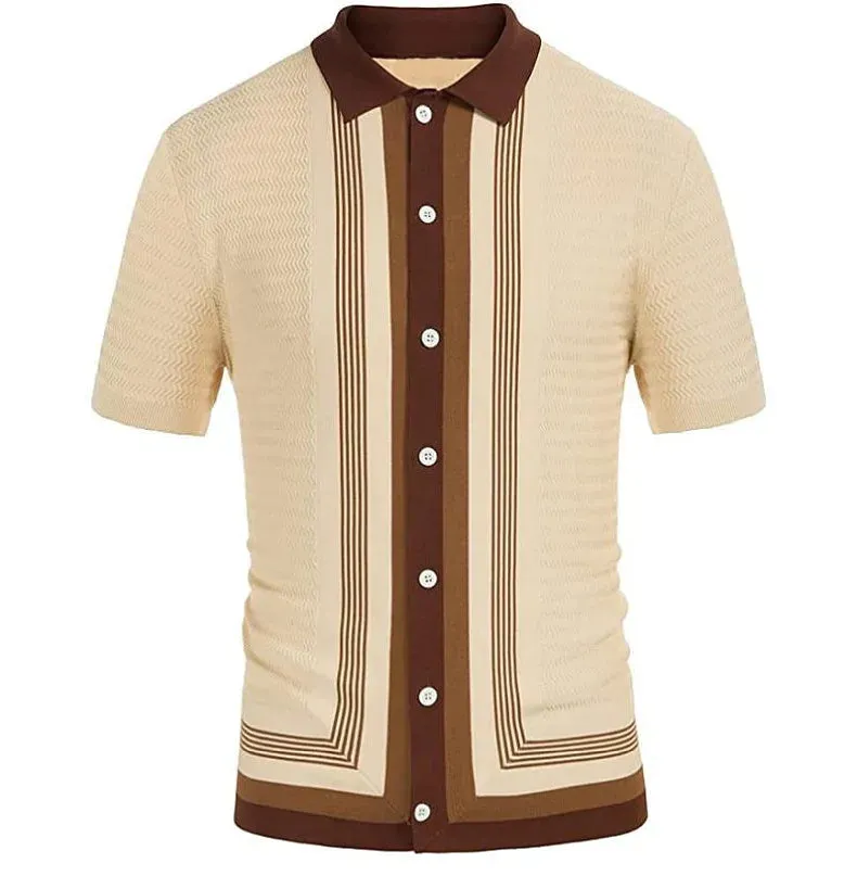 Men Classy stripped polo shirt and stripped button polo shirt