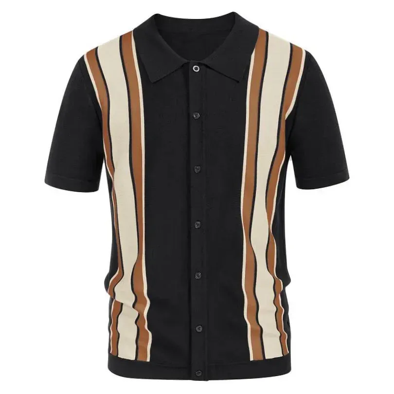 Men Classy stripped polo shirt and stripped button polo shirt