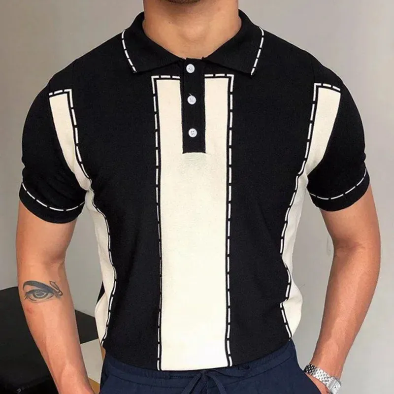 Men Classy stripped polo shirt and stripped button polo shirt