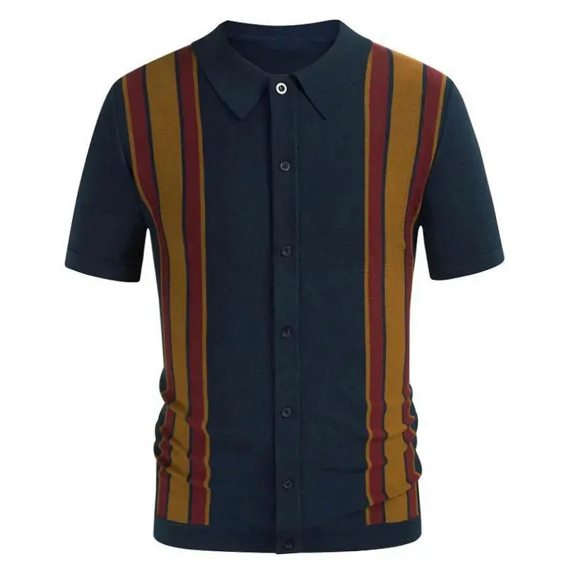Men Classy stripped polo shirt and stripped button polo shirt