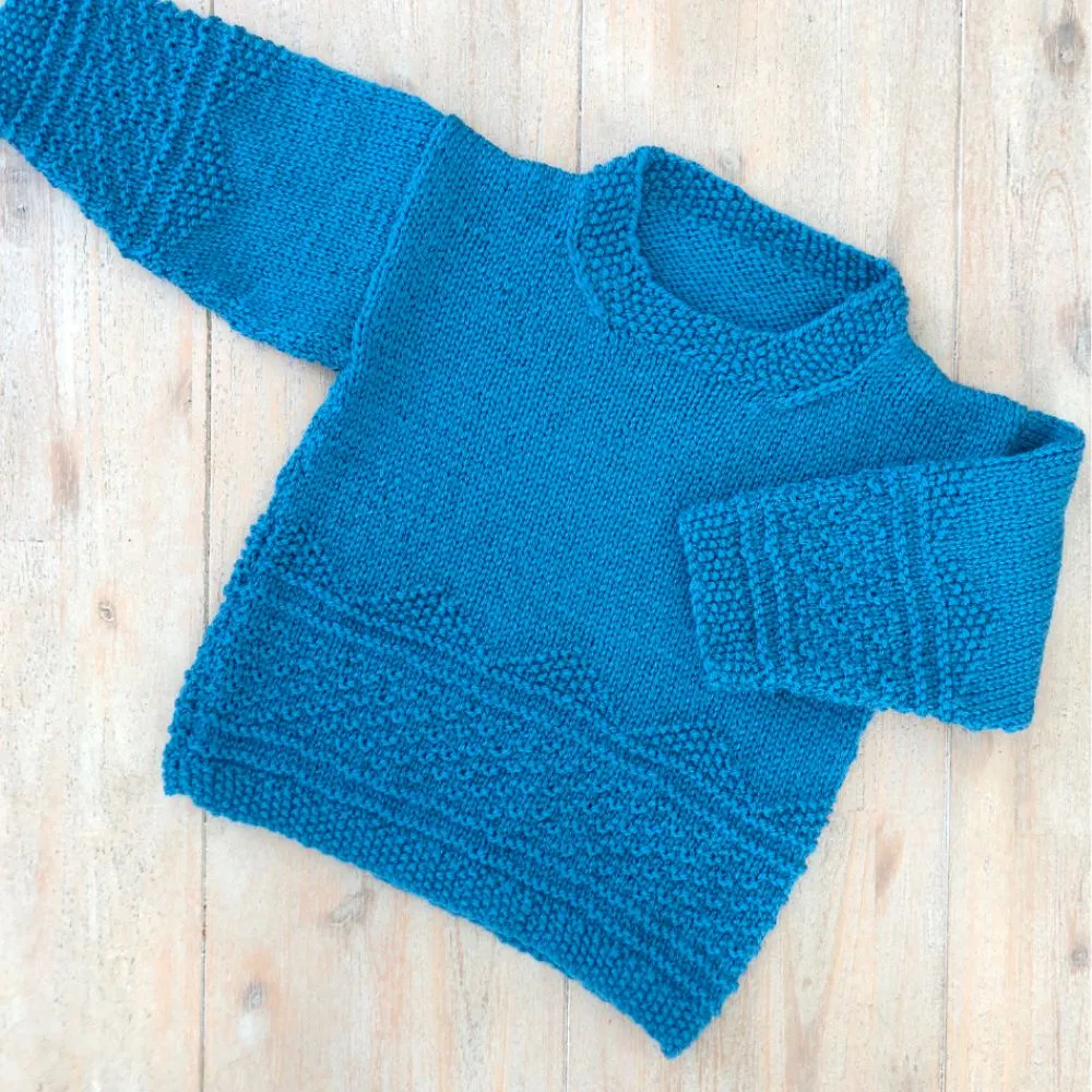 Mini Gansey Jumper Knitting Pattern (K3012)