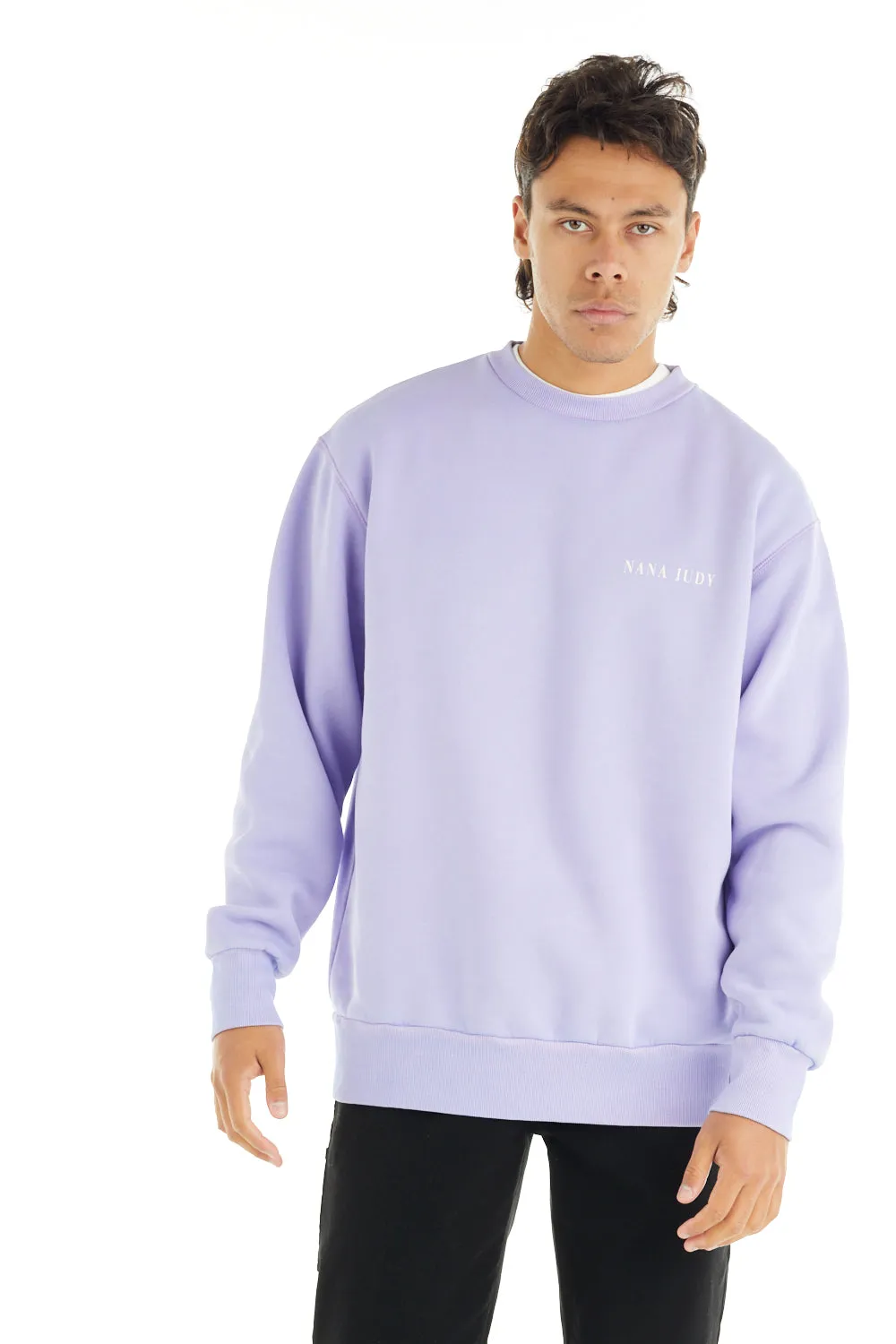 nANA jUDY Mens Malibu Crew - Lilac