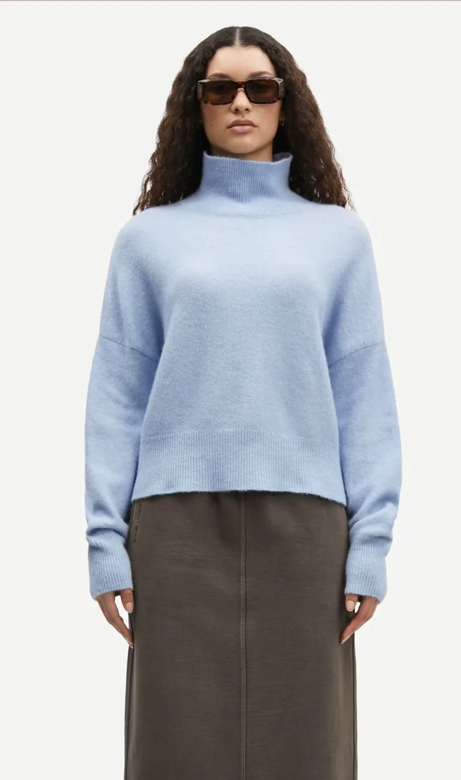 Nola T-N Jumper Subdued Blue