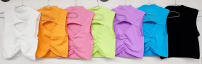 Open front high neck tank