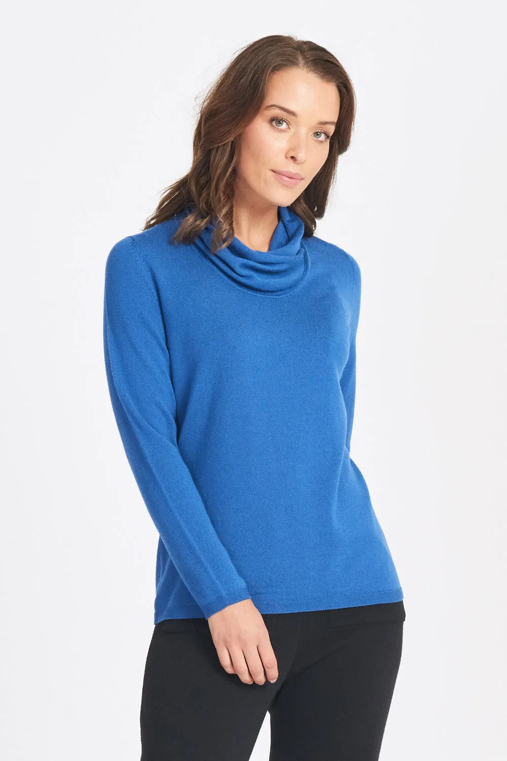Optimum Wrap Neck Jumper - Cerise