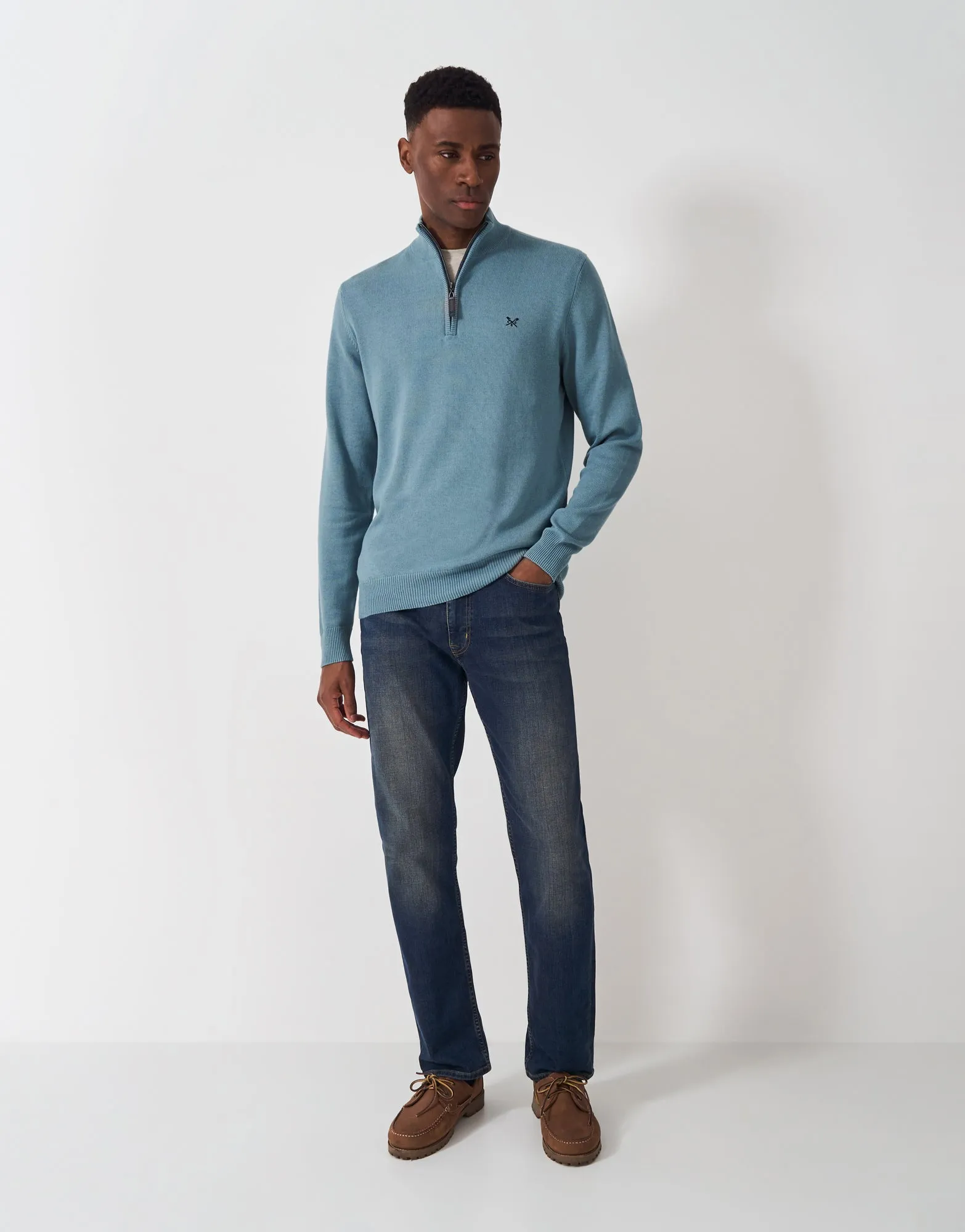 Organic Cotton Half Zip Jumper