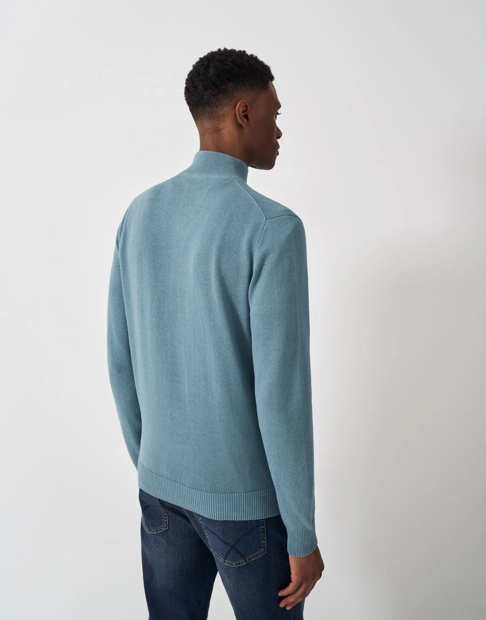 Organic Cotton Half Zip Jumper