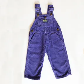 Osh Kosh Vintage Violet Corduroy Overalls size 2