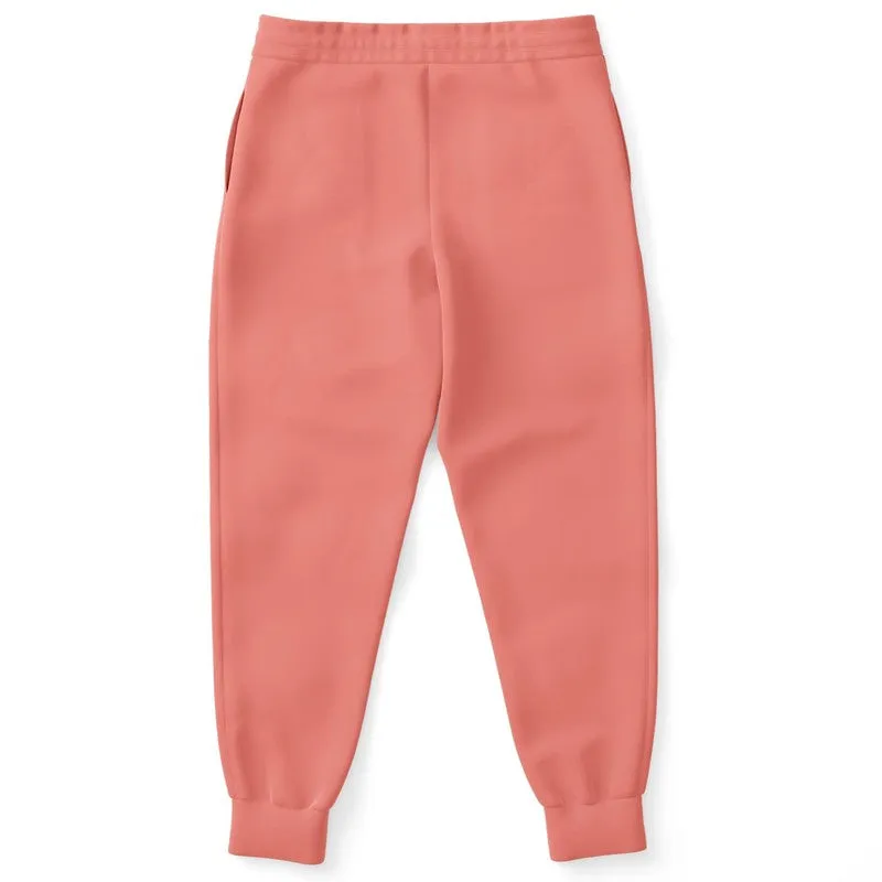 Pastel Pink Red Joggers | Unisex | with PLUS sizes | Bright Pastel Pink Red | C0M60Y45K0