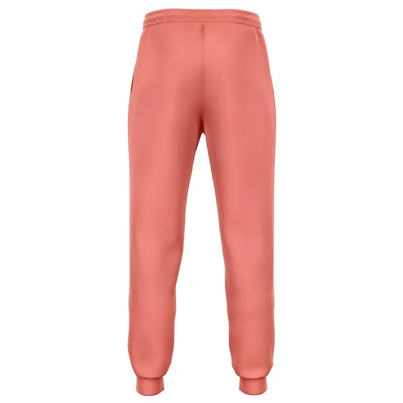Pastel Pink Red Joggers | Unisex | with PLUS sizes | Bright Pastel Pink Red | C0M60Y45K0