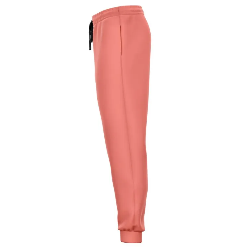 Pastel Pink Red Joggers | Unisex | with PLUS sizes | Bright Pastel Pink Red | C0M60Y45K0