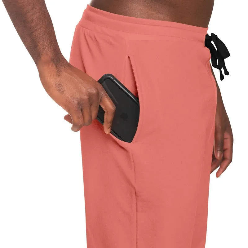 Pastel Pink Red Joggers | Unisex | with PLUS sizes | Bright Pastel Pink Red | C0M60Y45K0