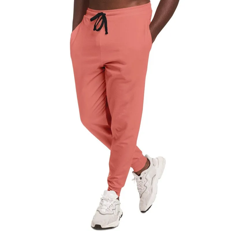 Pastel Pink Red Joggers | Unisex | with PLUS sizes | Bright Pastel Pink Red | C0M60Y45K0