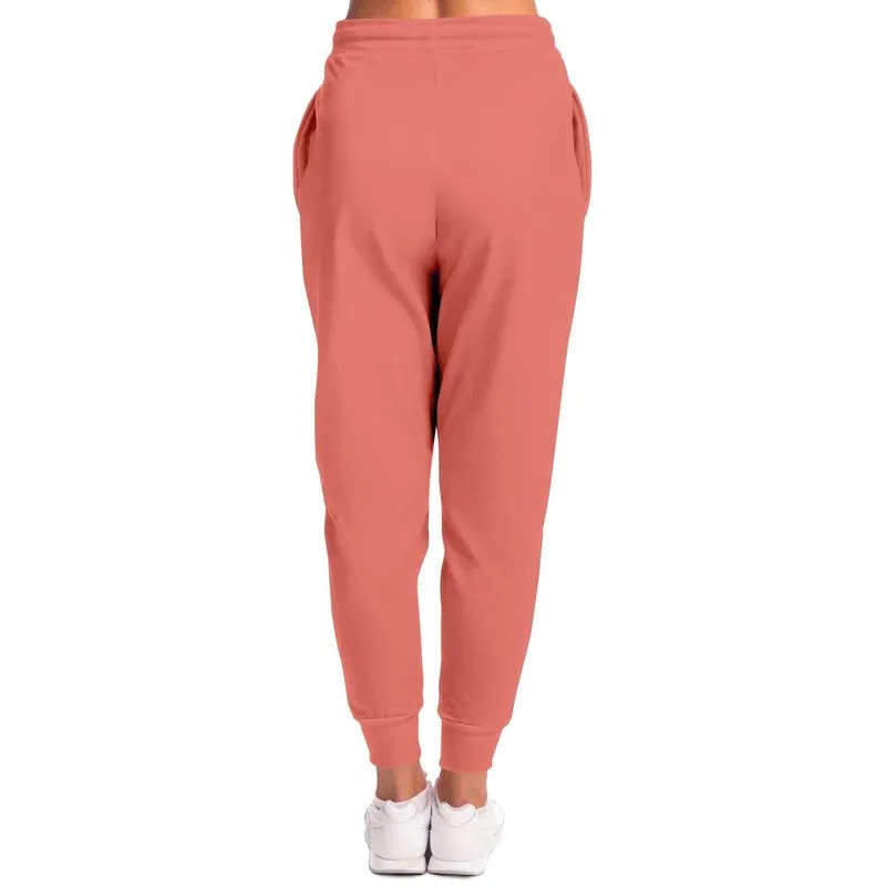 Pastel Pink Red Joggers | Unisex | with PLUS sizes | Bright Pastel Pink Red | C0M60Y45K0