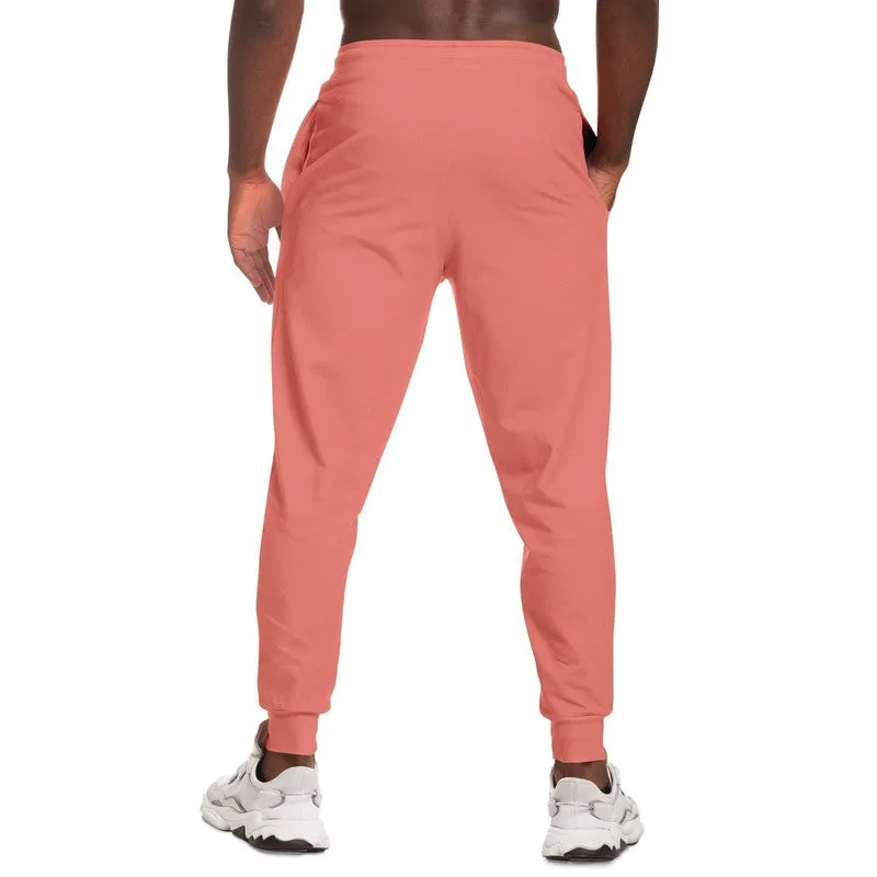 Pastel Pink Red Joggers | Unisex | with PLUS sizes | Bright Pastel Pink Red | C0M60Y45K0