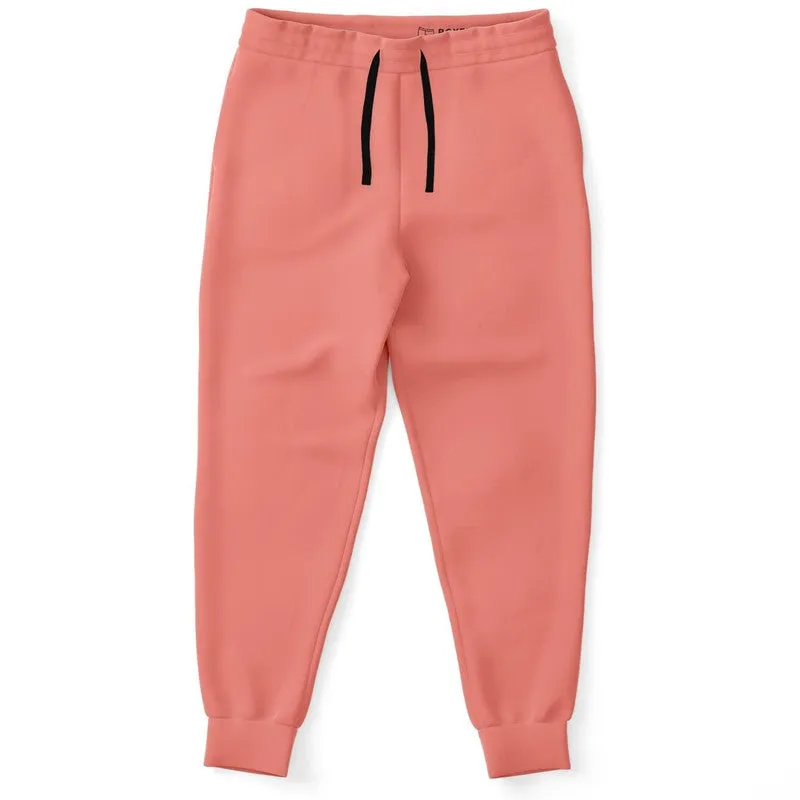Pastel Pink Red Joggers | Unisex | with PLUS sizes | Bright Pastel Pink Red | C0M60Y45K0