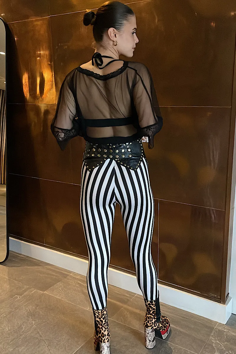 Pin-strip Leggings