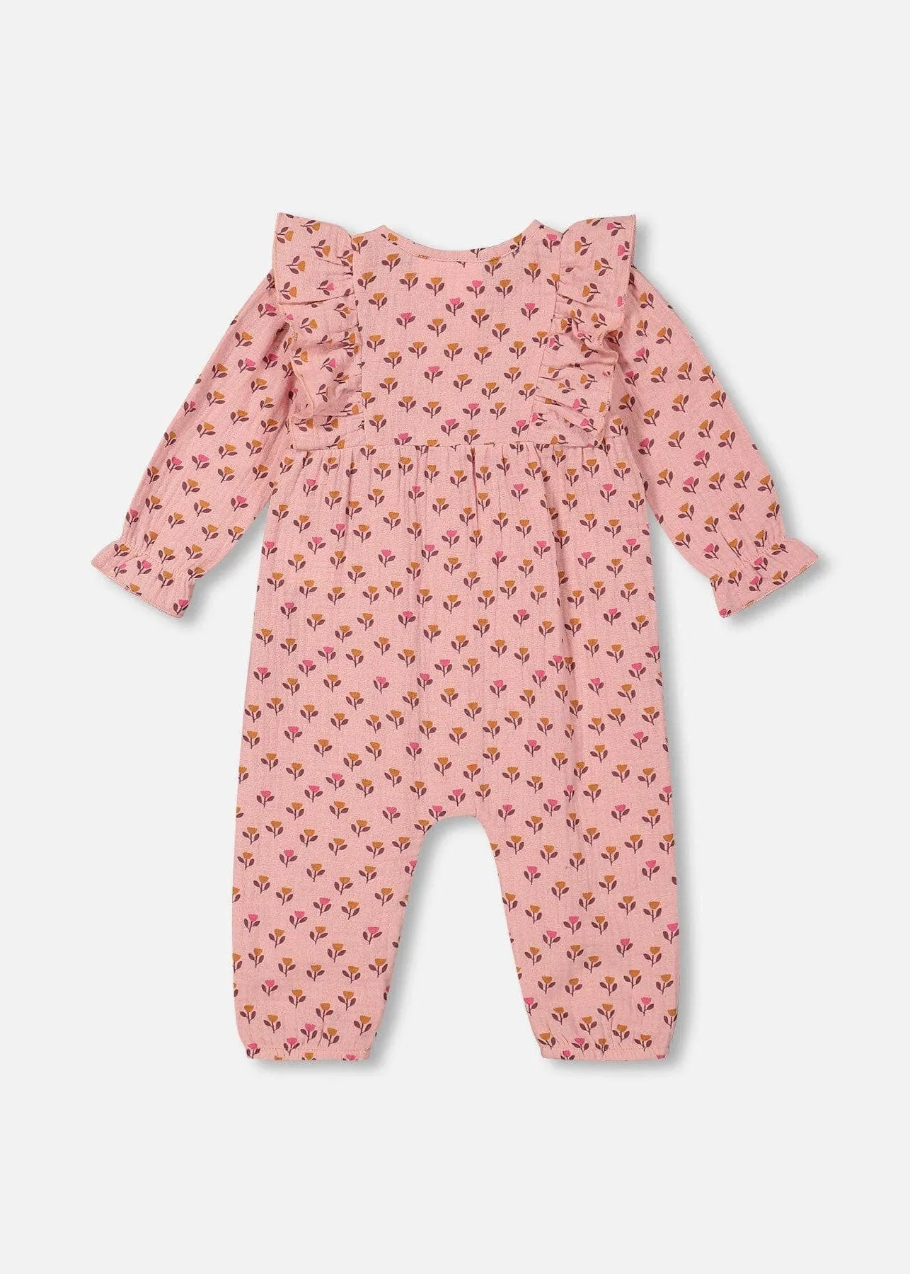Pink Tulip Muslin Jumpsuit