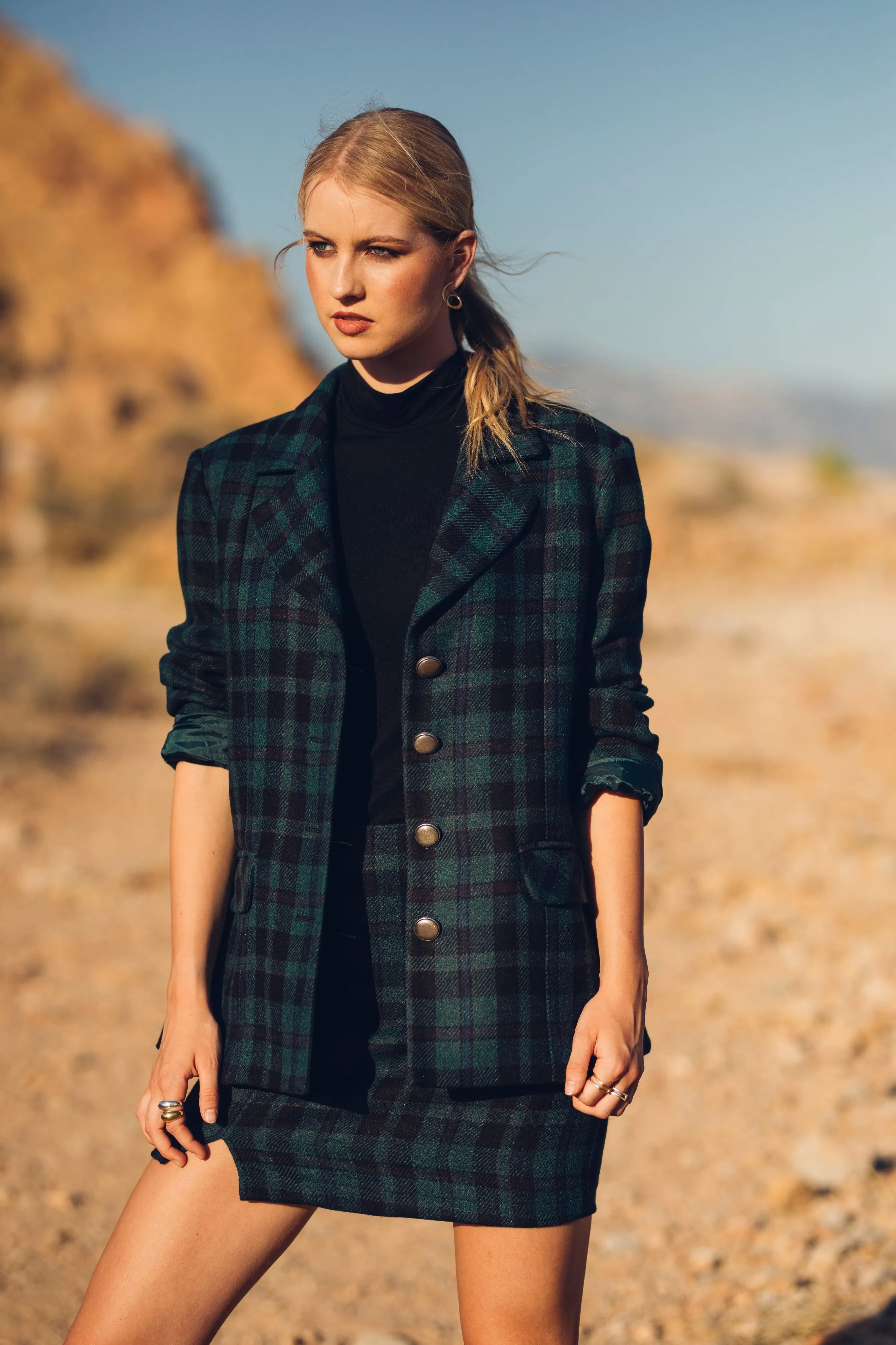 Plaid Mini Skirt