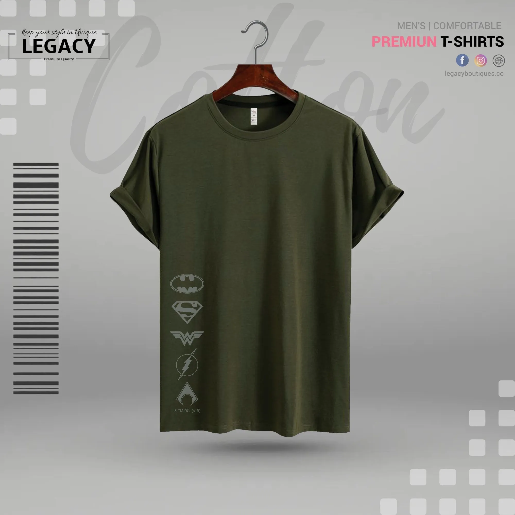 Powerful Mens Premium Designer T Shirt
