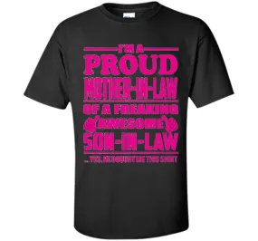 Proud Mother in Law of Awesome Son in Law - Gift Shirt