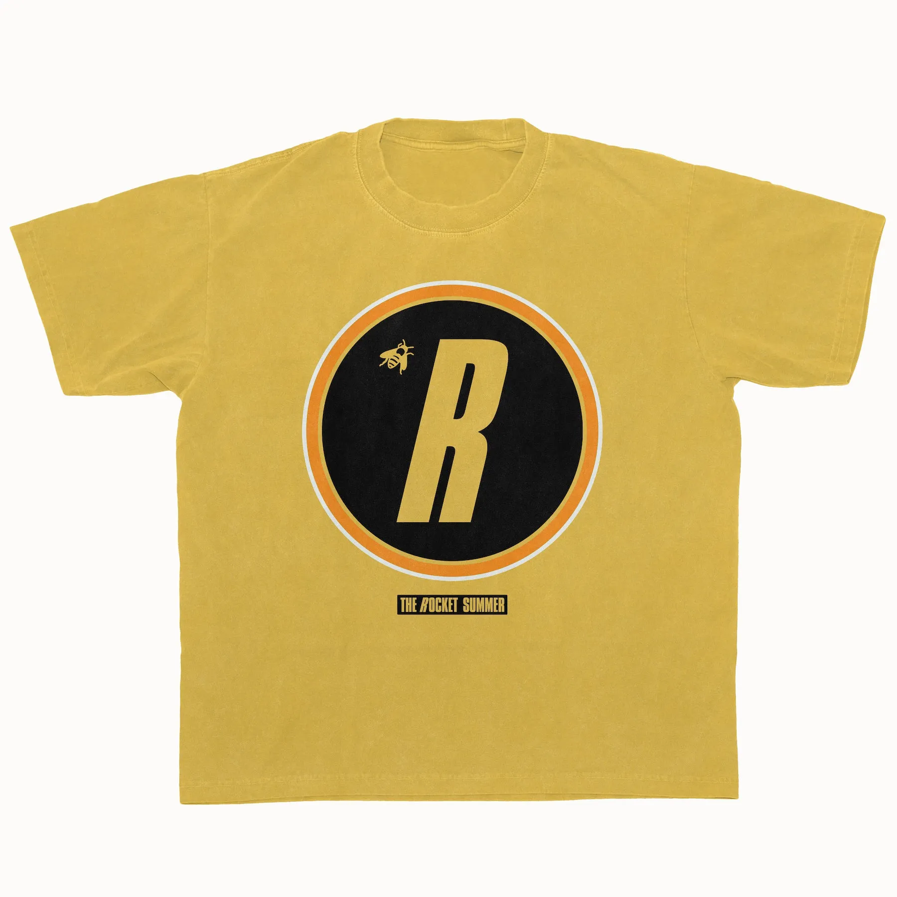 R & Bee Circle Maize Yellow Tee