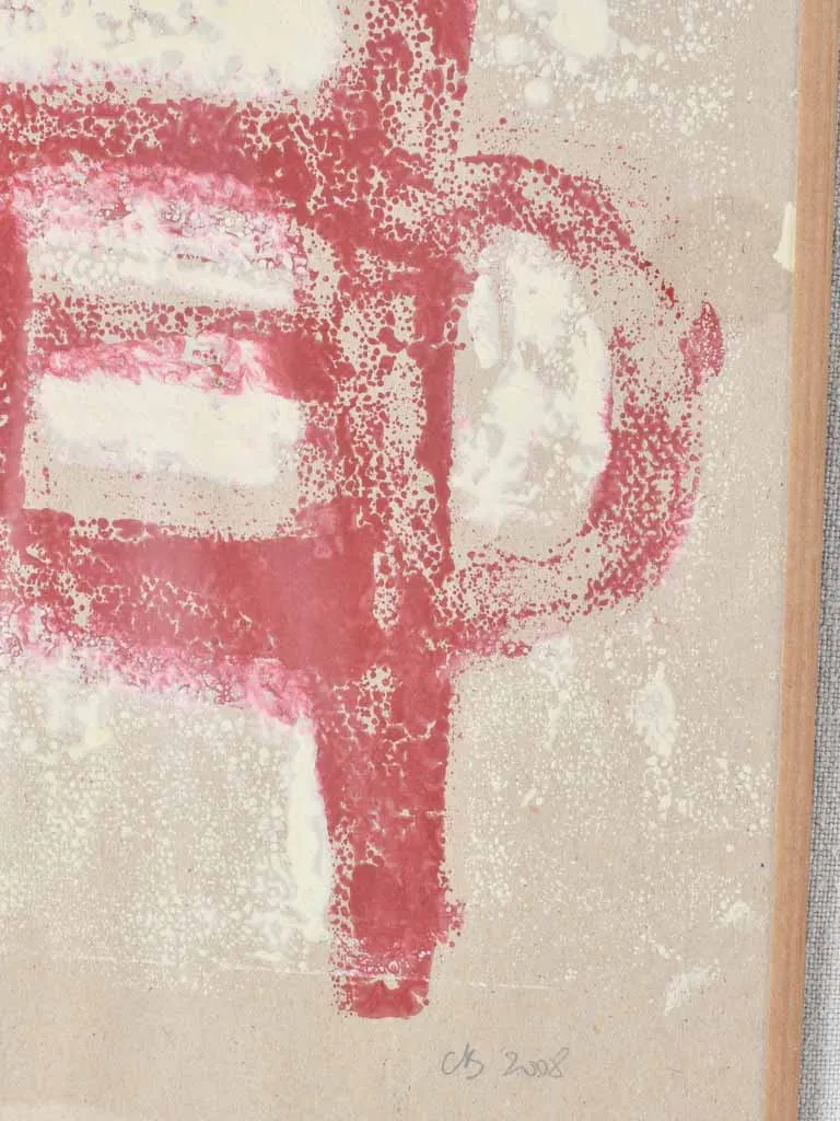 Red chair monotype - Caroline Beauzon 15" x 11½"