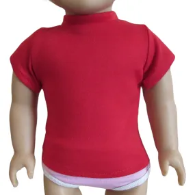 Red T-Shirt for 18-inch dolls