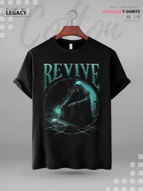 Revive Skull Gothic Print Mens XXXL Tshirt In Lowest Price Only In BD