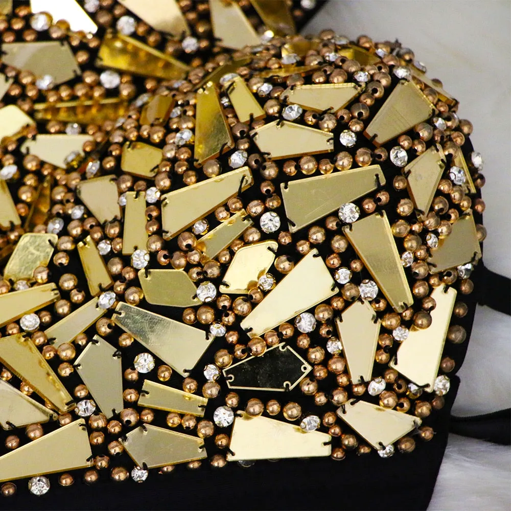 Rhinestone Eyes Crop Top