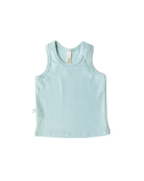 rib knit tank top CO - harbor