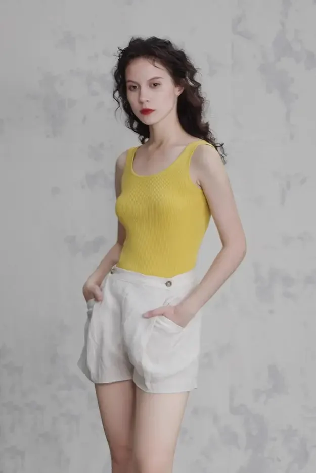 Ribbed Dopamine Knit Tank Top