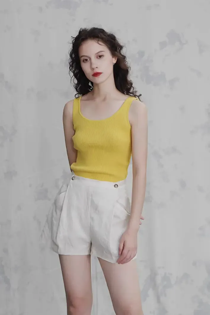 Ribbed Dopamine Knit Tank Top
