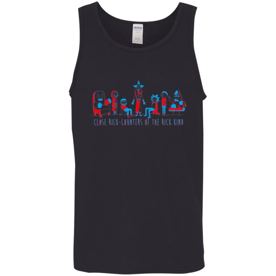 Rick And Morty Close Rick-counters Drawing Men Tank Top