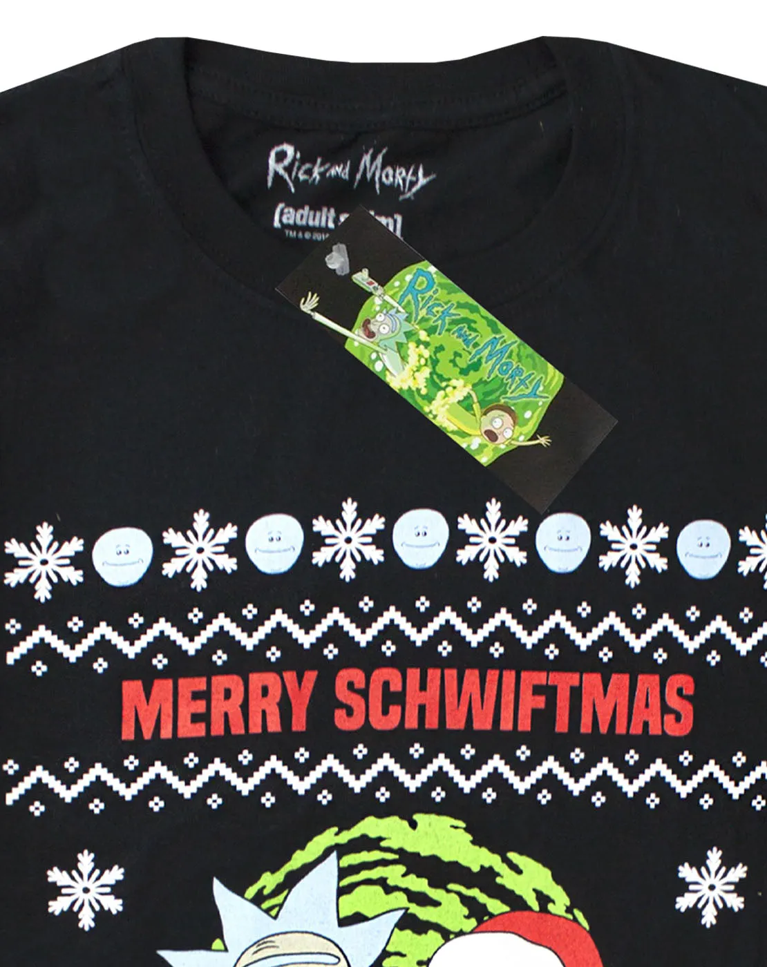 Rick And Morty Merry Schwiftmas Men's Christmas T-Shirt