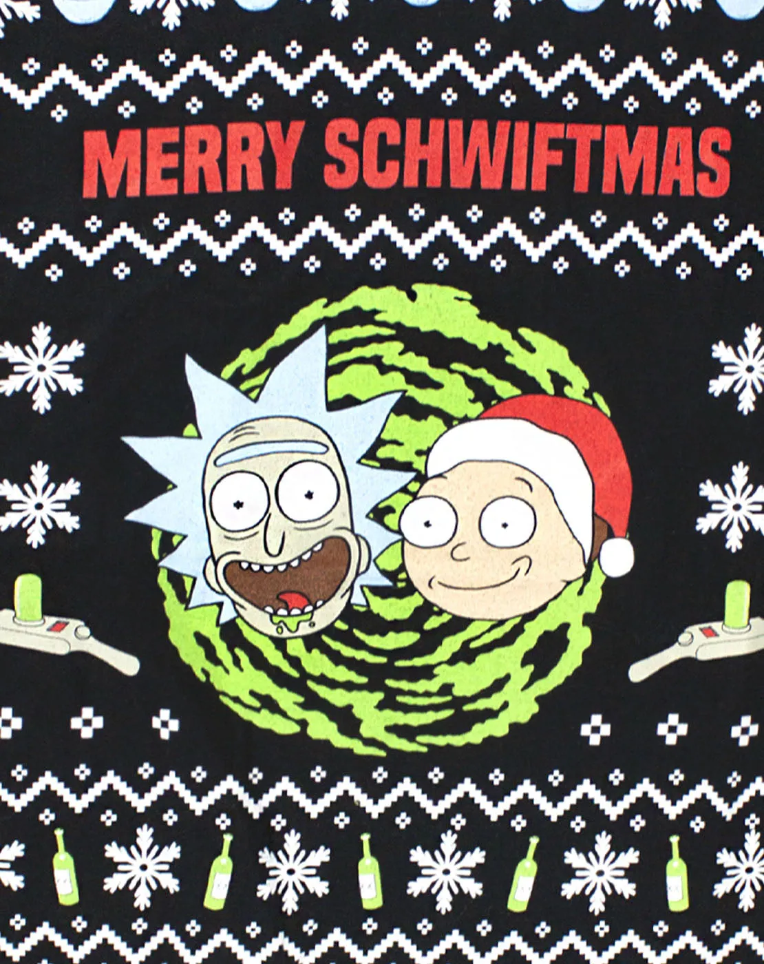 Rick And Morty Merry Schwiftmas Men's Christmas T-Shirt