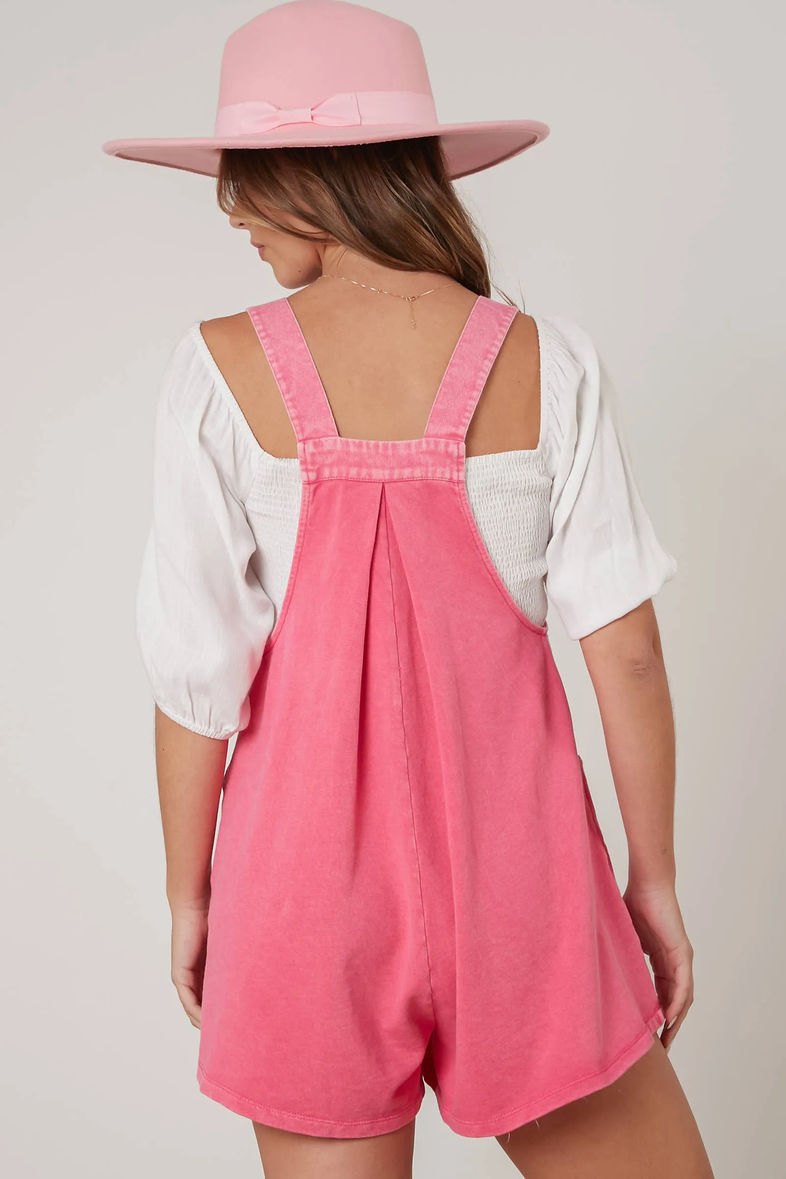 Right On Time Washed Contrast Romper