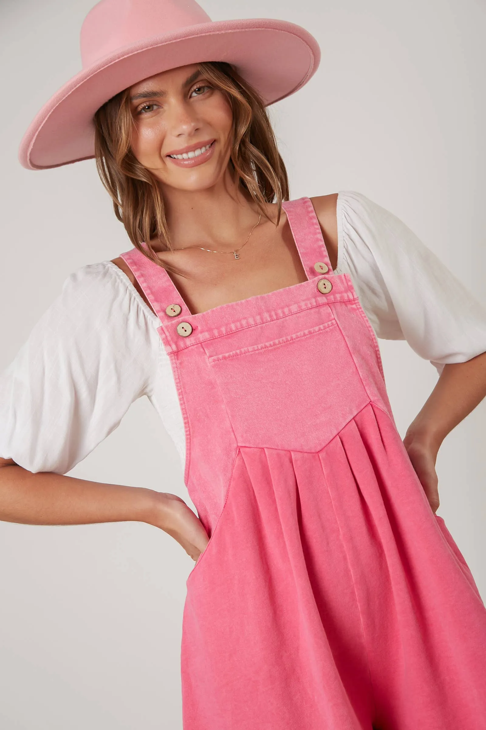 Right On Time Washed Contrast Romper